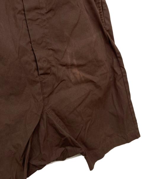 RICK OWENS（リックオウエンス）RICK OWENS (リックオウエンス) ドローストリングサルエルハーフパンツ ブラウン サイズ:48の古着・服飾アイテム