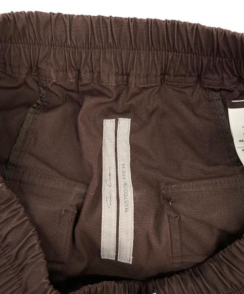 RICK OWENS（リックオウエンス）RICK OWENS (リックオウエンス) ドローストリングサルエルハーフパンツ ブラウン サイズ:48の古着・服飾アイテム