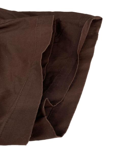 RICK OWENS（リックオウエンス）RICK OWENS (リックオウエンス) ドローストリングサルエルハーフパンツ ブラウン サイズ:48の古着・服飾アイテム