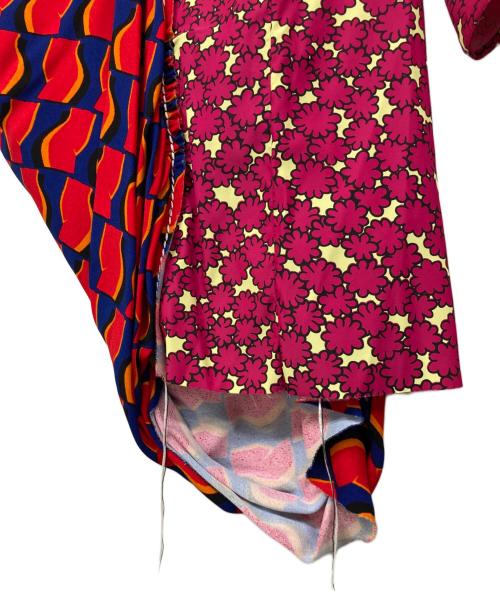 MARNI（マルニ）MARNI (マルニ) スイッチングアシンメトリーブラウス ピンク×ネイビー サイズ:42 未使用品の古着・服飾アイテム