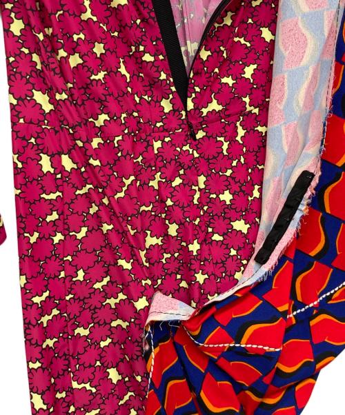 MARNI（マルニ）MARNI (マルニ) スイッチングアシンメトリーブラウス ピンク×ネイビー サイズ:42 未使用品の古着・服飾アイテム