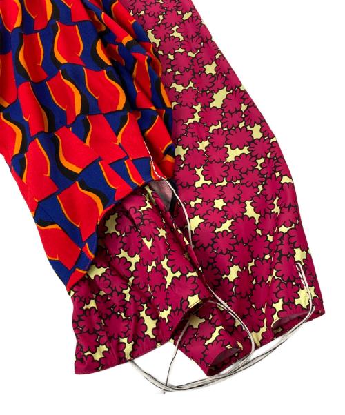 MARNI（マルニ）MARNI (マルニ) スイッチングアシンメトリーブラウス ピンク×ネイビー サイズ:42 未使用品の古着・服飾アイテム