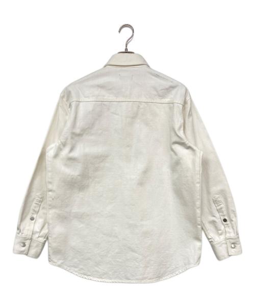 RAF SIMONS（ラフシモンズ）RAF SIMONS (ラフシモンズ) Carry Over Denim Shirt / キャリーデニムオーバーシャツ ホワイト サイズ:Mの古着・服飾アイテム