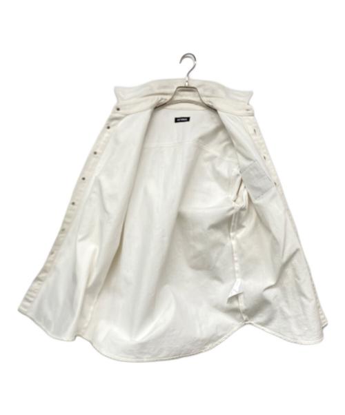 RAF SIMONS（ラフシモンズ）RAF SIMONS (ラフシモンズ) Carry Over Denim Shirt / キャリーデニムオーバーシャツ ホワイト サイズ:Mの古着・服飾アイテム