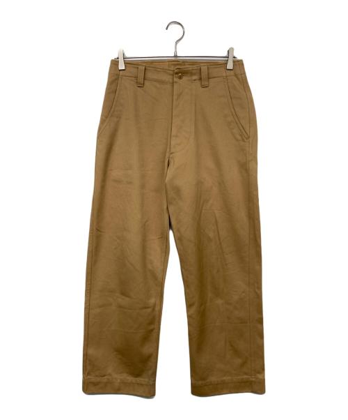 LE（エルイー）LE (エルイー) NO PLEATS ARMY PANTS/ノープリーツアーミーパンツ ベージュ サイズ:1の古着・服飾アイテム