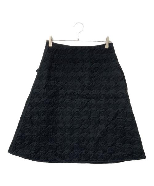 noir kei ninomiya（ノワール ケイ ニノミヤ）noir kei ninomiya (ノワール ケイ ニノミヤ) Houndstooth Skirt/ハウンズトゥーススカート ブラック サイズ:Ｍの古着・服飾アイテム