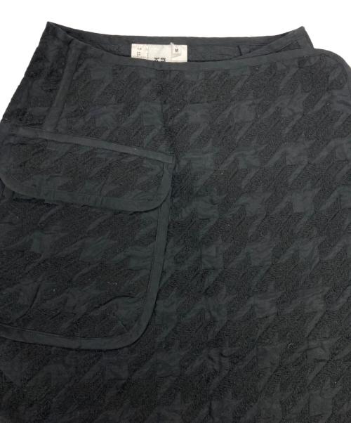 noir kei ninomiya（ノワール ケイ ニノミヤ）noir kei ninomiya (ノワール ケイ ニノミヤ) Houndstooth Skirt/ハウンズトゥーススカート ブラック サイズ:Ｍの古着・服飾アイテム