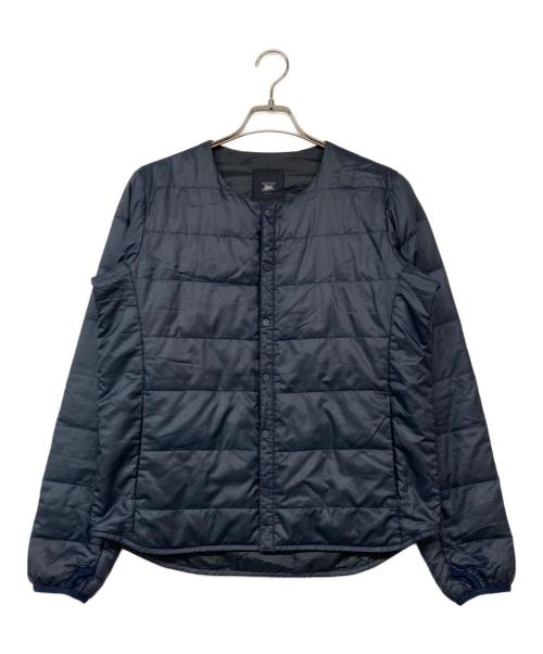 DESCENTE（デサント）DESCENTE (デサント) ノーカラーダウンジャケット ネイビー サイズ:Mの古着・服飾アイテム