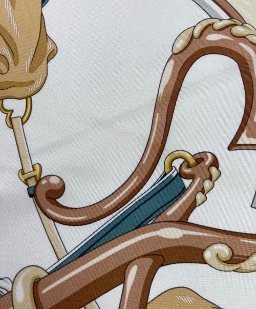 HERMES（エルメス）HERMES (エルメス) カレ90 オレンジの古着・服飾アイテム