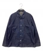 AURALEEオーラリー）の古着「HARD TWIST LIGHT DENIM SHIRTS BLOUSON/ハードツイストライトデニムシャツブルゾン」｜インディゴ