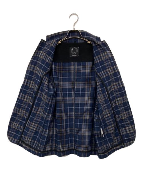 T-JACKET By TONELLO（ティージャケット バイ トネッロ）T-JACKET By TONELLO (ティージャケット バイ トネッロ) チェック柄ジャケット ブルー サイズ:Mの古着・服飾アイテム