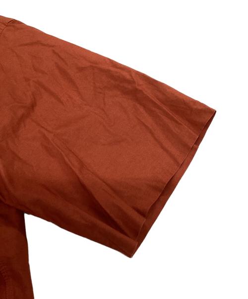 AURALEE（オーラリー）AURALEE (オーラリー) SELVEDGE WEATHER CLOTH HALF SLEEVED SHIRTS ブラウン サイズ:3の古着・服飾アイテム