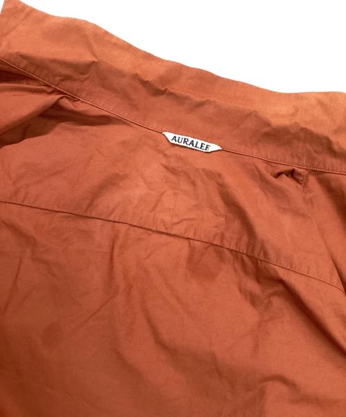AURALEE（オーラリー）AURALEE (オーラリー) SELVEDGE WEATHER CLOTH HALF SLEEVED SHIRTS ブラウン サイズ:3の古着・服飾アイテム
