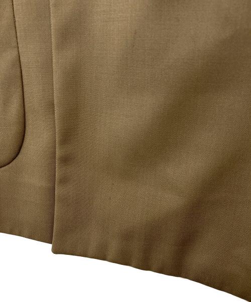 CARUSO（カルーゾ）CARUSO (カルーゾ) バタフライ ストレッチウールギャバジンソリッド4Bダブルジャケット ブラウン サイズ:50Rの古着・服飾アイテム