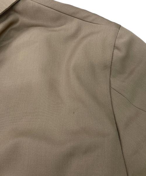 CARUSO（カルーゾ）CARUSO (カルーゾ) バタフライ ストレッチウールギャバジンソリッド4Bダブルジャケット ブラウン サイズ:50Rの古着・服飾アイテム