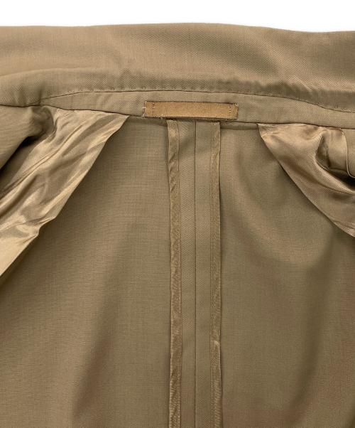 CARUSO（カルーゾ）CARUSO (カルーゾ) バタフライ ストレッチウールギャバジンソリッド4Bダブルジャケット ブラウン サイズ:50Rの古着・服飾アイテム