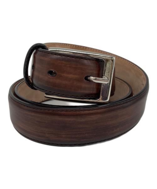 MAGNANNI（マグナーニ）MAGNANNI (マグナーニ) レザーベルト ブラウン サイズ:38の古着・服飾アイテム