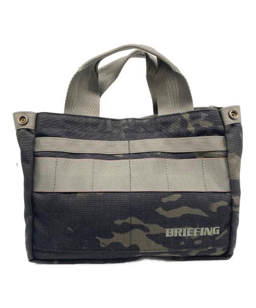BRIEFING（ブリーフィング）BRIEFING (ブリーフィング) カモ柄ハンドバッグ カーキの古着・服飾アイテム