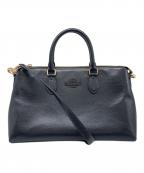 COACHコーチ）の古着「ジョージア サッチェル2WAYバッグ」｜ブラック
