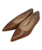 LAUREN RALPH LAURENローレンラルフローレン）の古着「フラットパンプス」｜ブラウン