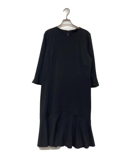 LANVIN COLLECTION（ランバンコレクション）LANVIN COLLECTION (ランバンコレクション) フレアスリーブワンピース ブラック サイズ:40の古着・服飾アイテム