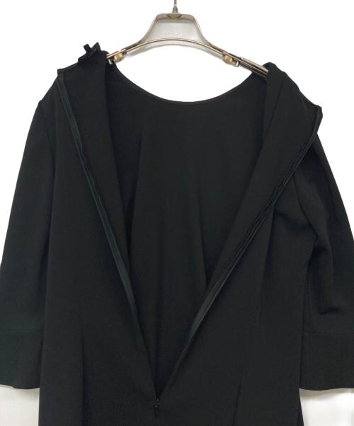 LANVIN COLLECTION（ランバンコレクション）LANVIN COLLECTION (ランバンコレクション) フレアスリーブワンピース ブラック サイズ:40の古着・服飾アイテム