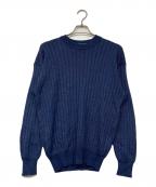 GRAN SASSOグランサッソ）の古着「ウールカシミヤシルクニット」｜ネイビー