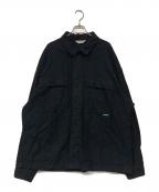 COOTIE PRODUCTIONSクーティープロダクツ）の古着「23SS Silk Nep Work Jacket/シルクネップワークジャケット」｜ブラック