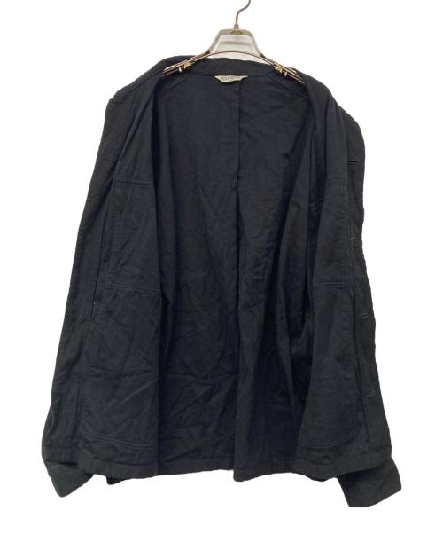 COOTIE PRODUCTIONS（クーティープロダクツ）COOTIE PRODUCTIONS (クーティープロダクツ) 23SS Silk Nep Work Jacket/シルクネップワークジャケット ブラック サイズ:ＸＬの古着・服飾アイテム