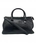 HIROFUヒロフ）の古着「2WAYレザーボストンバッグ」｜ブラック