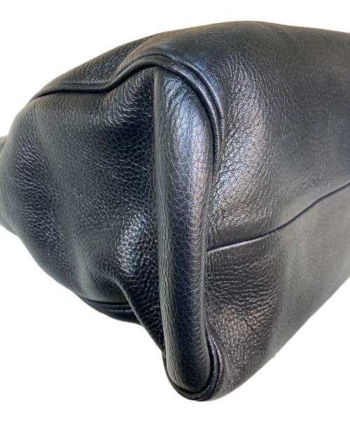 HIROFU（ヒロフ）HIROFU (ヒロフ) 2WAYレザーボストンバッグ ブラックの古着・服飾アイテム