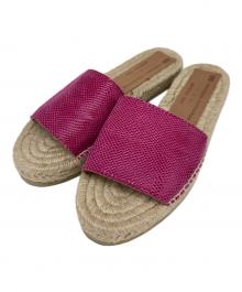 Traditional Weatherwear×marisa rey（トラディショナルウェザーウェア×マリサ レイ）の古着「ジュートサンダル」｜ピンク