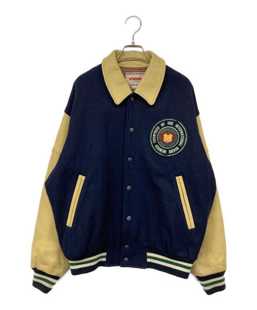 McGREGOR（マクレガー）McGREGOR (マクレガー) スタジャン ネイビー×ベージュ サイズ:Lの古着・服飾アイテム