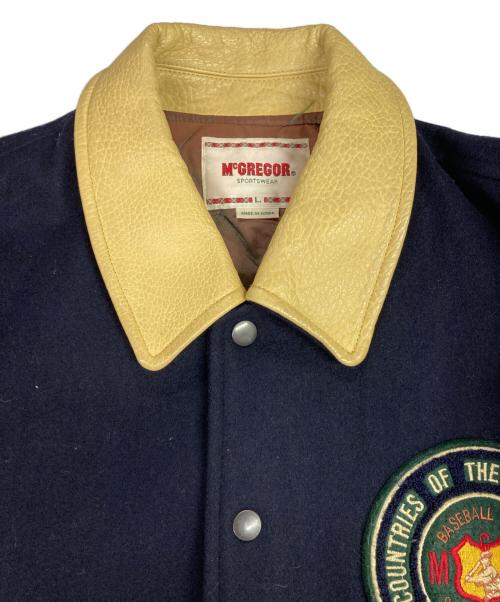 McGREGOR（マクレガー）McGREGOR (マクレガー) スタジャン ネイビー×ベージュ サイズ:Lの古着・服飾アイテム