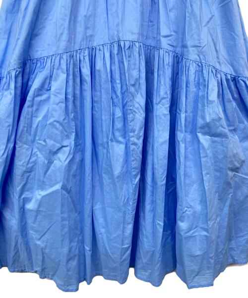 THREE DOTS（スリードッツ）THREE DOTS (スリードッツ) tiered skirt/ティアードスカート ブルー サイズ:SMALLの古着・服飾アイテム