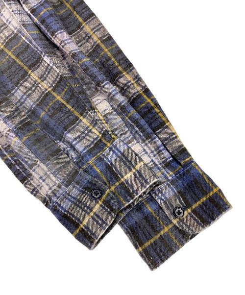 Rebuild by Needles（リビルドバイニードルス）Rebuild by Needles (リビルドバイニードルス) 再構築シャツ ブルー サイズ:記載なしの古着・服飾アイテム