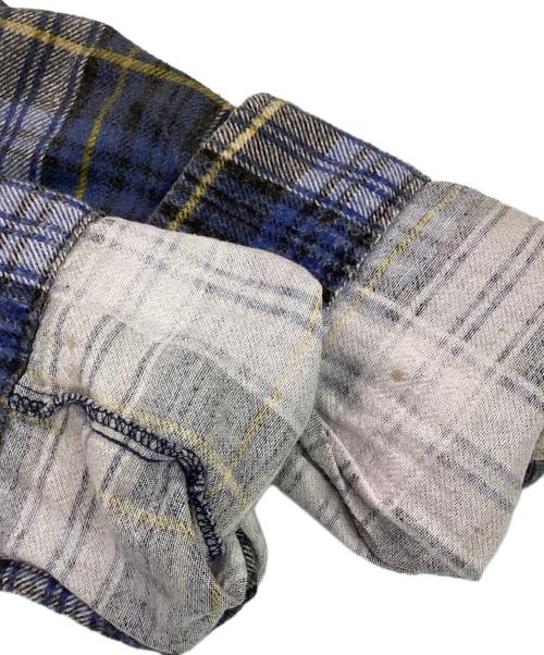 Rebuild by Needles（リビルドバイニードルス）Rebuild by Needles (リビルドバイニードルス) 再構築シャツ ブルー サイズ:記載なしの古着・服飾アイテム