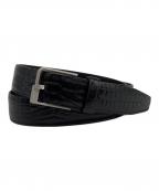 Maison Margielaメゾンマルジェラ）の古着「レザーベルト」｜ブラック