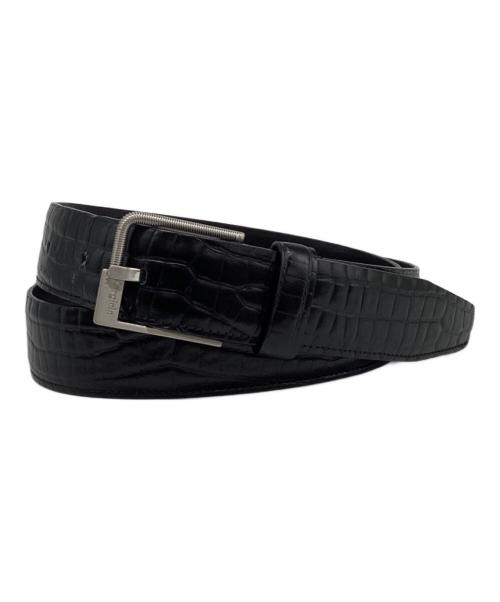 Maison Margiela（メゾンマルジェラ）Maison Margiela (メゾンマルジェラ) レザーベルト ブラック サイズ:80の古着・服飾アイテム