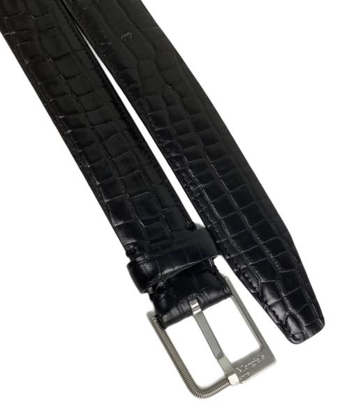 Maison Margiela（メゾンマルジェラ）Maison Margiela (メゾンマルジェラ) レザーベルト ブラック サイズ:80の古着・服飾アイテム