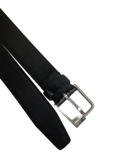 Maison Margiela（メゾンマルジェラ）Maison Margiela (メゾンマルジェラ) レザーベルト ブラック サイズ:80の古着・服飾アイテム