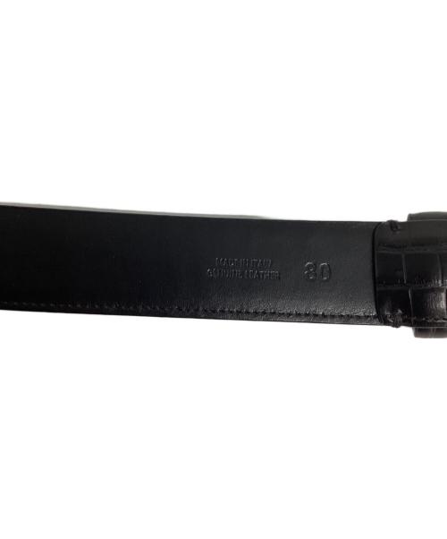 Maison Margiela（メゾンマルジェラ）Maison Margiela (メゾンマルジェラ) レザーベルト ブラック サイズ:80の古着・服飾アイテム