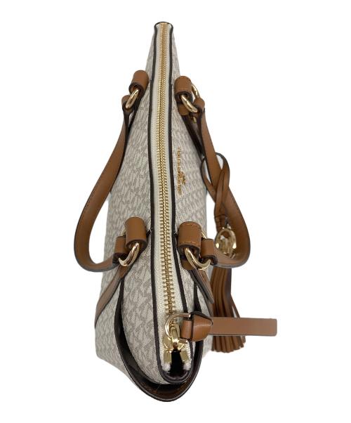 MICHAEL KORS（マイケル・コース）MICHAEL KORS (マイケルコース) SULLIVAN SM CONV トートバッグ ベージュの古着・服飾アイテム