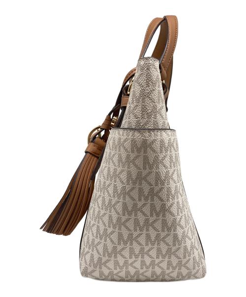 MICHAEL KORS（マイケル・コース）MICHAEL KORS (マイケルコース) SULLIVAN SM CONV トートバッグ ベージュの古着・服飾アイテム