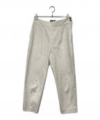 MARGARET HOWELLマーガレットハウエル）の古着「WASHED COTTON TWILL/ワイドパンツ」｜ホワイト