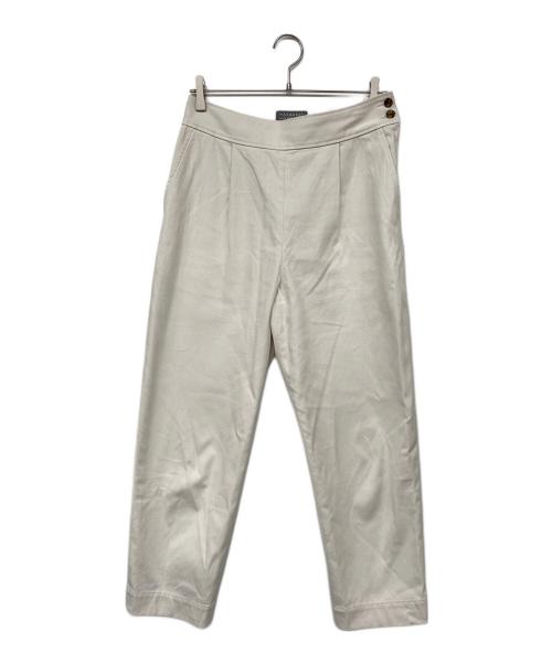 MARGARET HOWELL（マーガレットハウエル）MARGARET HOWELL (マーガレットハウエル) WASHED COTTON TWILL/ワイドパンツ ホワイト サイズ:2の古着・服飾アイテム