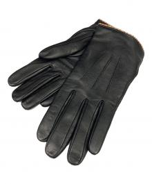 PAUL SMITH（ポールスミス）の古着「レザー手袋」｜ブラック