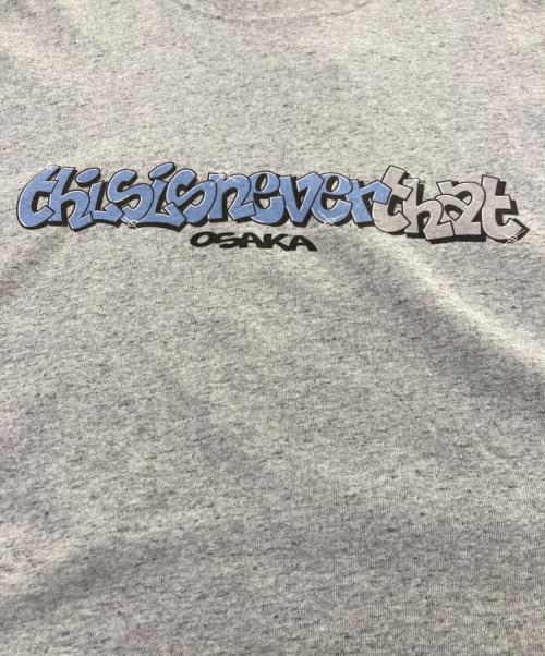 thisisneverthat（ディスイズネバーザット）thisisneverthat (ディスイズネバーザット) TNT LUGO Graffiti Tee グレー サイズ:XL 未使用品の古着・服飾アイテム