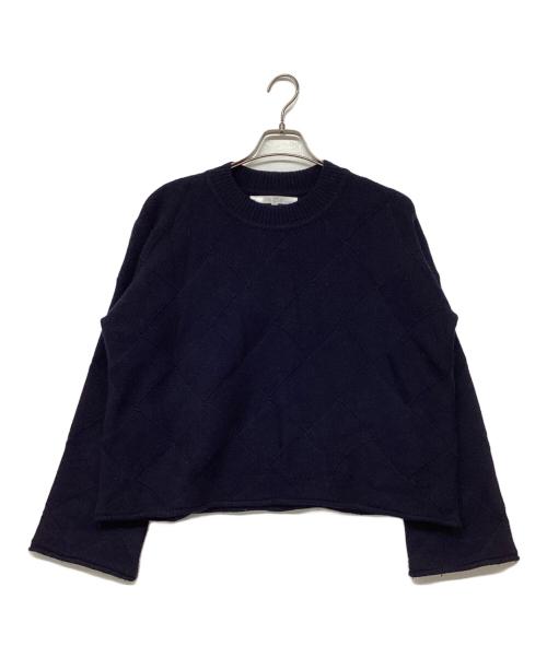 premiere classe（プルミエール クラス）premiere classe (プルミエール クラス) ウールカシミヤニット ネイビー サイズ:Ｍの古着・服飾アイテム