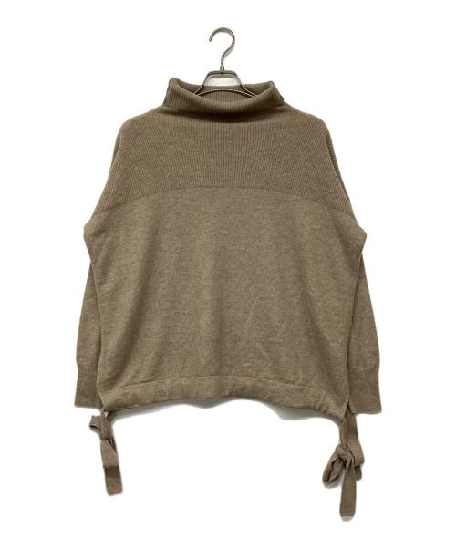 C.T.plage（シーティープラージュ）C.T.plage (シーティープラージュ) リボンカシミヤニット ベージュ サイズ:Mの古着・服飾アイテム